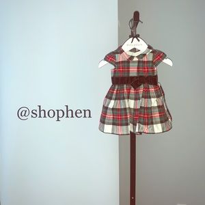 Carters Tartan Plaid Dress sz/3m